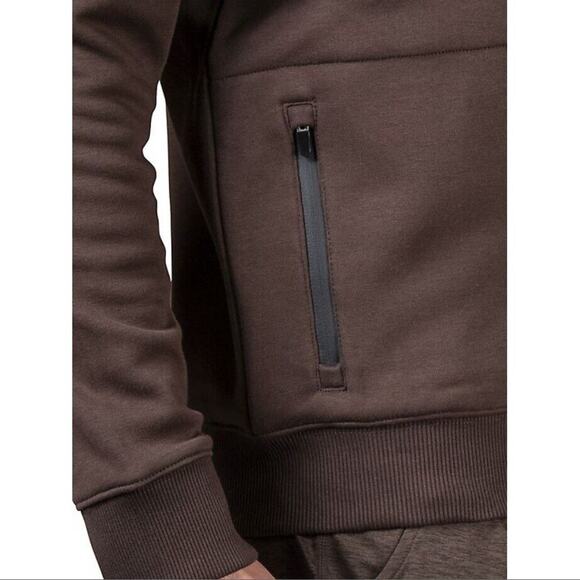 Natori Men's Espresso Brushed Fleece Bagani Classic-Fit Sweatshirt Size XXL - Picture 3 of 6